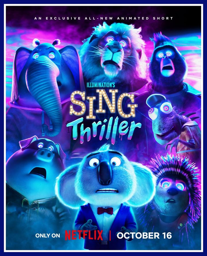In the SING Halloween special, Buster Moon and his friends uncover a colorful ooze that turns the party into a "Thriller" per