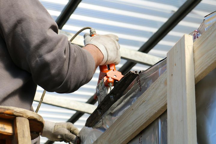 Man Building House