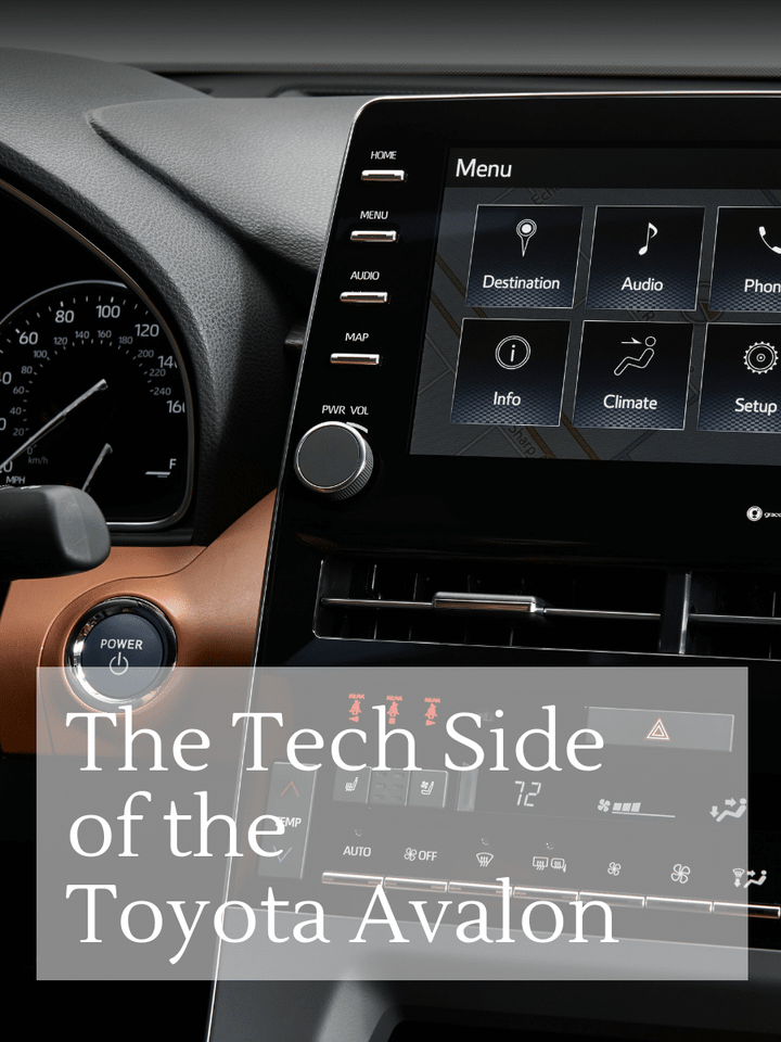 Tech Side of the 2019 Toyota Avalon