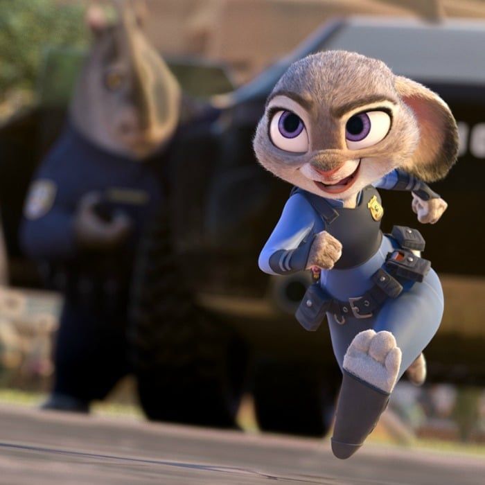 Judy Hopps from Zootopia running