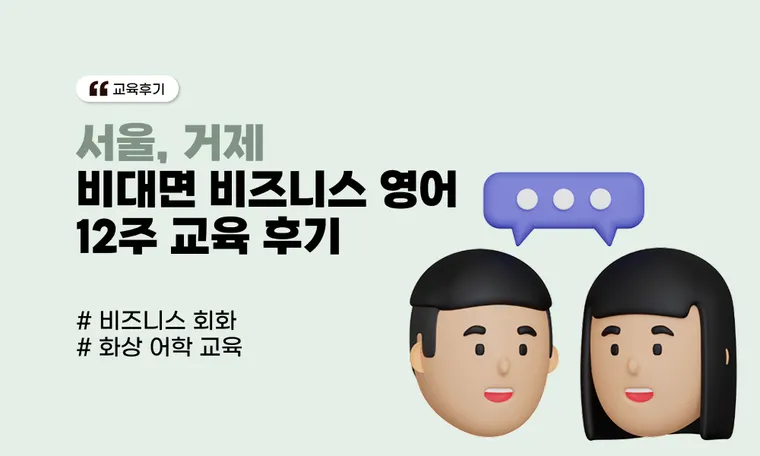 H사 비대면 비즈니스 영어 12주 교육 후기