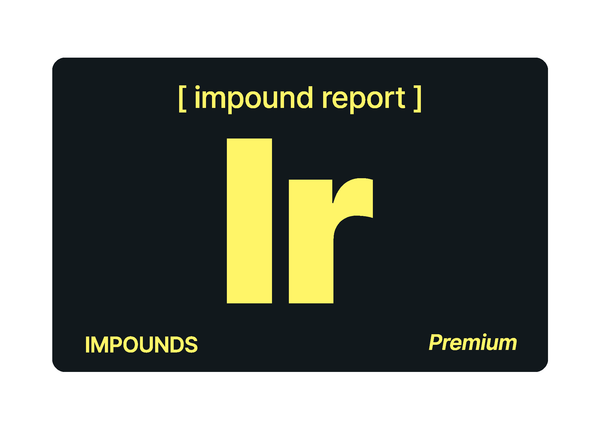 Towbook Element: Impound Report