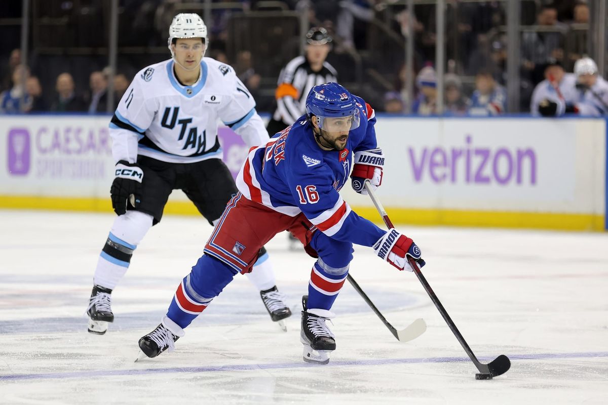 Rangers Trade Vincent Trocheck to Utah For Durzi, Beaudoin, Draft Pick