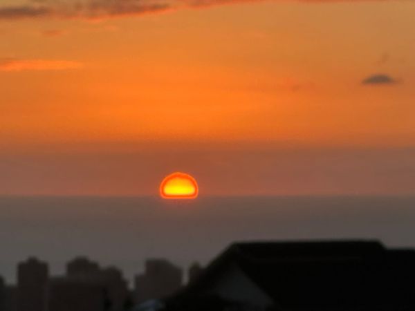 St Louis Heights sunset from blurry iPhone