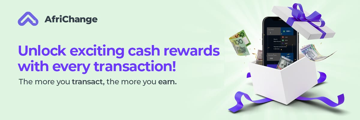 Earn cash rewards on every transaction with Africhange