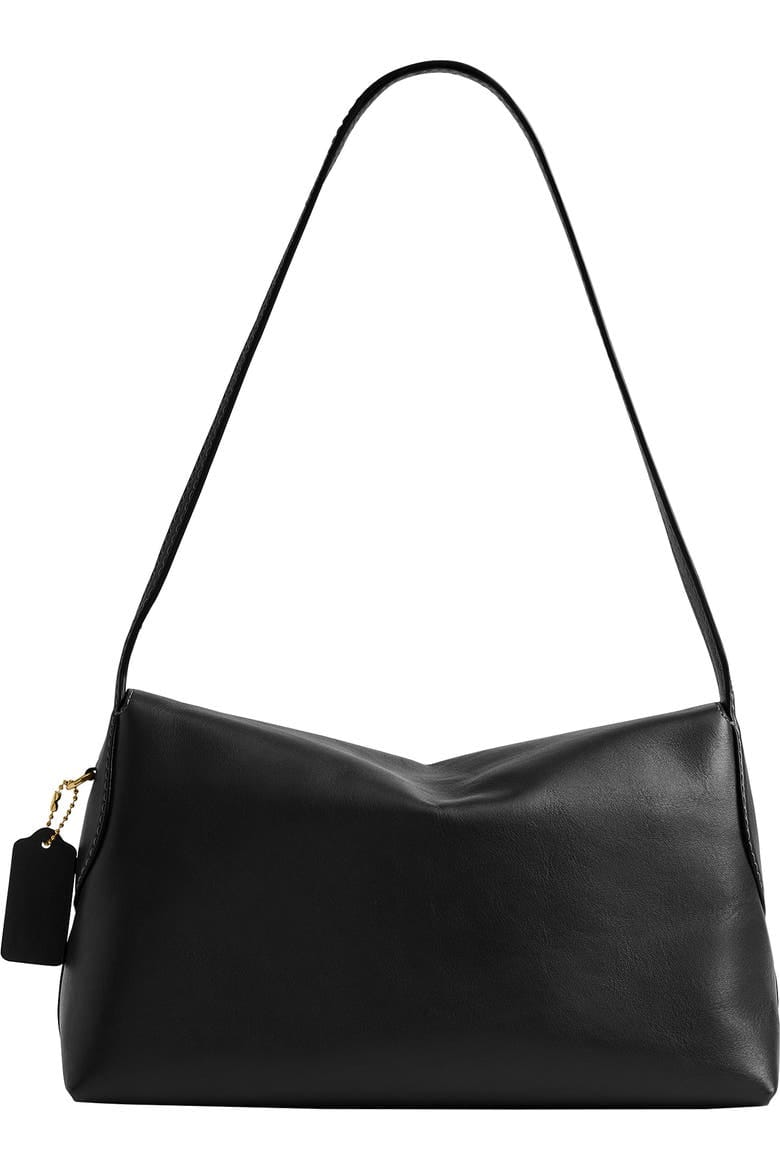 COACH Chelsea 30 natural grain leather shoulder bag.