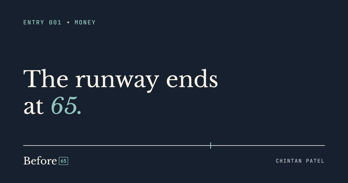 Before65 cover: The runway ends at 65