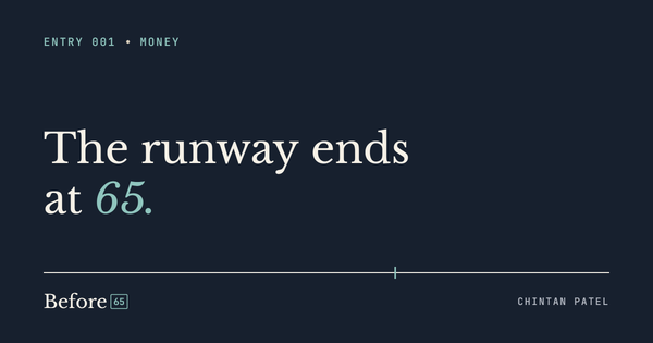 Before65 cover: The runway ends at 65