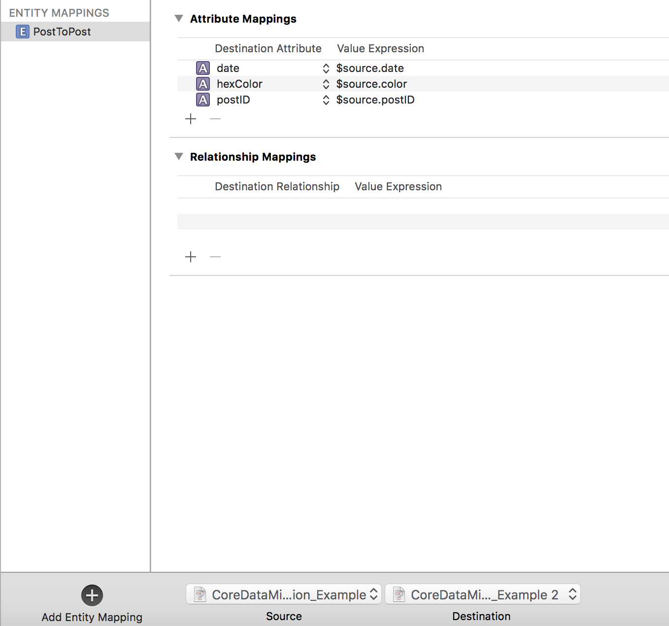 Screenshot showing mapping interface