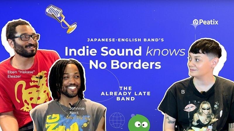 Already Late band members Johnnie Noct, Hakase, and B-stixx during their interview with Peatix.