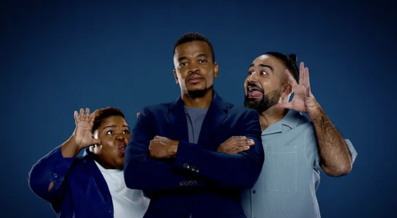 Mpho ‘Popps’ Modikoane, Vafa Naraghi and Khanyisa Bunu for the F-Show