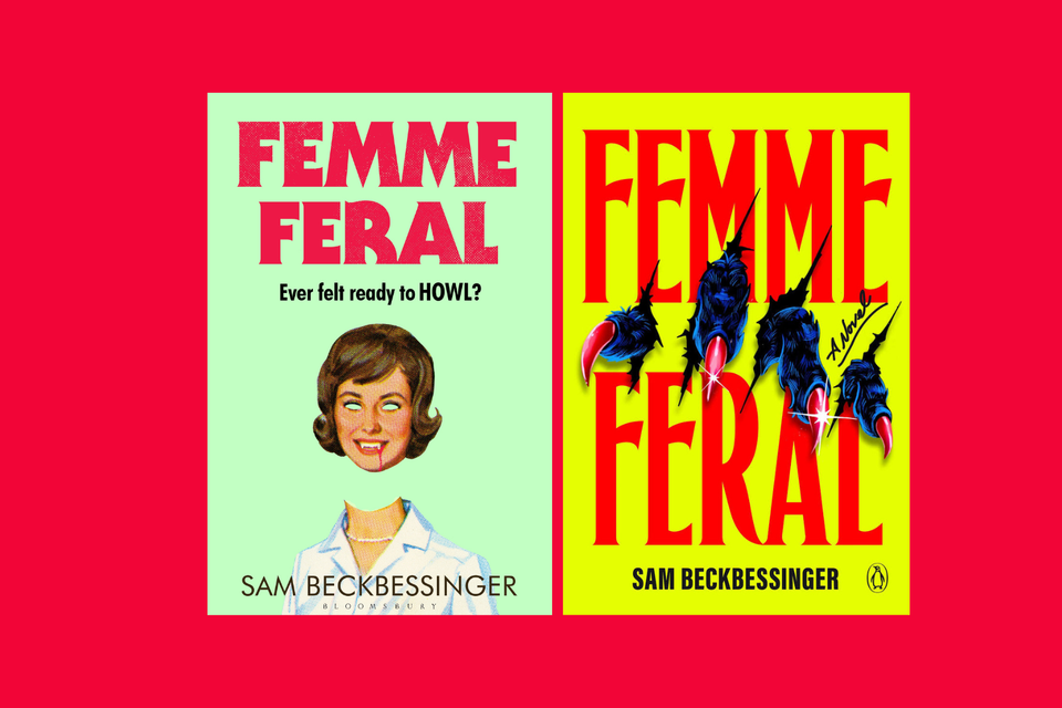 Covers for the UK and US edition of Femme Feral by Sam Beckbessinger