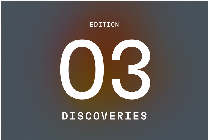 Discoveries #3 | Speed. Craft. Energy.