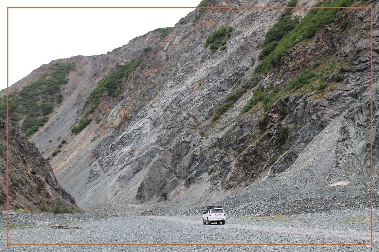 Rainbow Ridge colorful mountains along the Richardson Highway in Interior Alaska