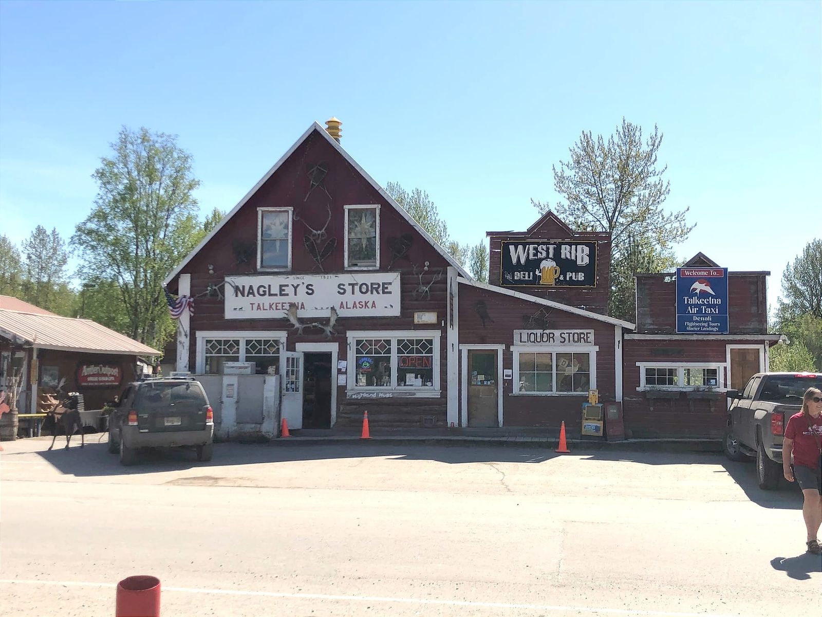 Historic Nagley's Store in downtown Talkeetna, Alaska.