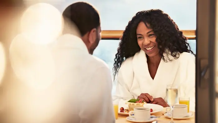 Enchanted Princess balcony breakfast