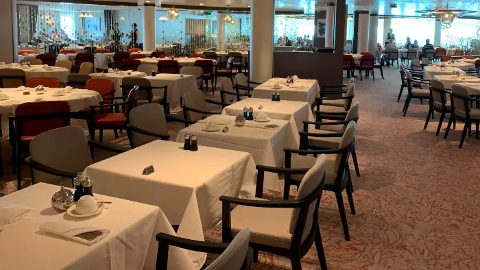 P&O Iona main dining rooms