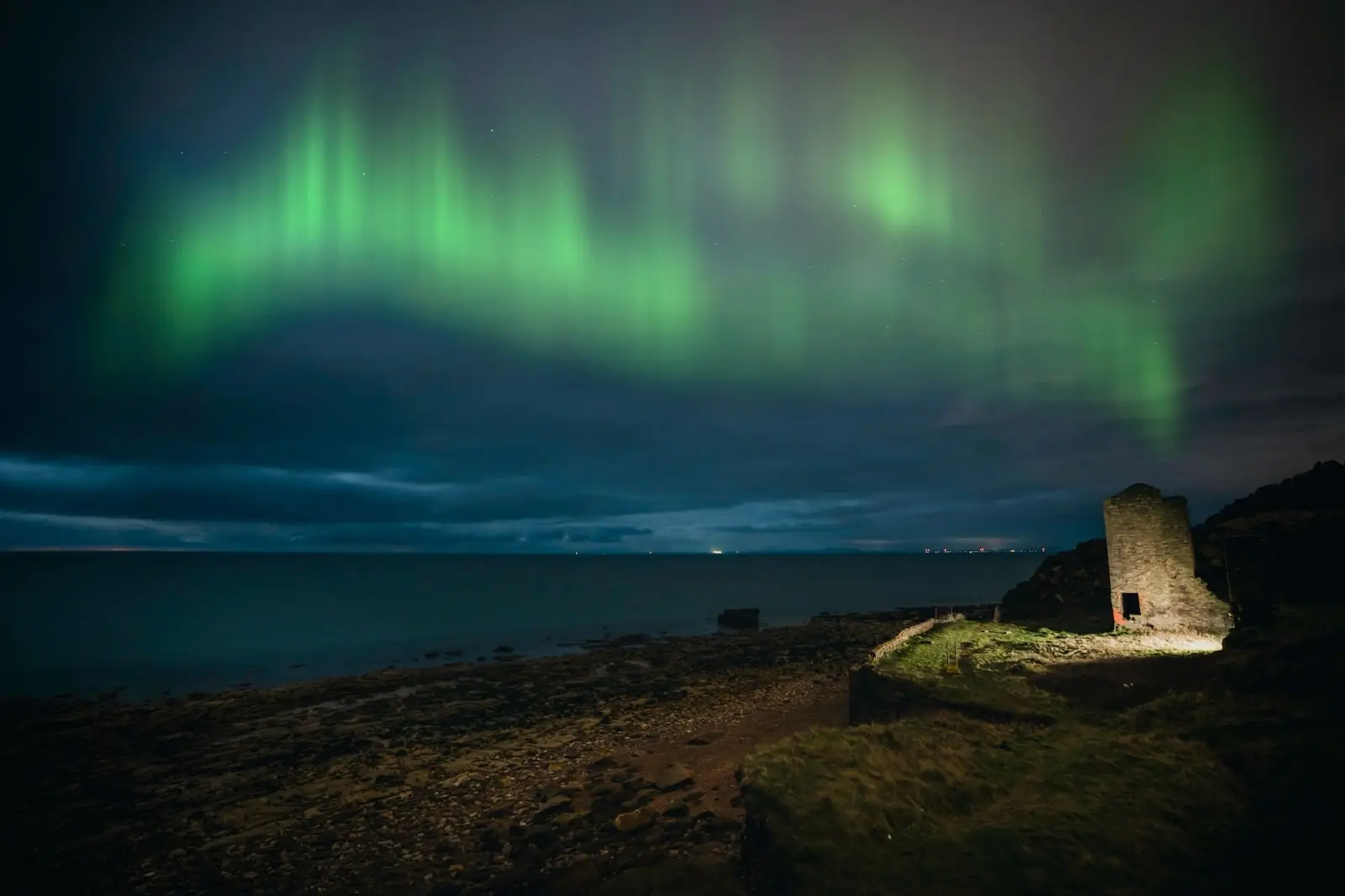 Northern lights in Scotland