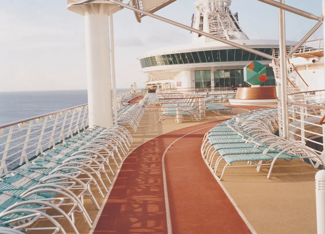 Running track on Wonder of the Seas
