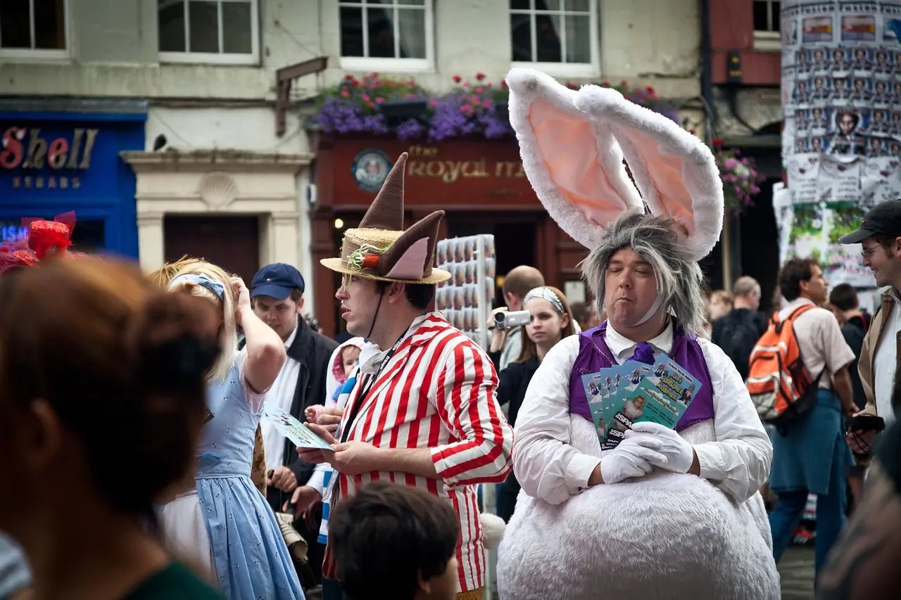 Street performance at Edinburgh Fringe Festival