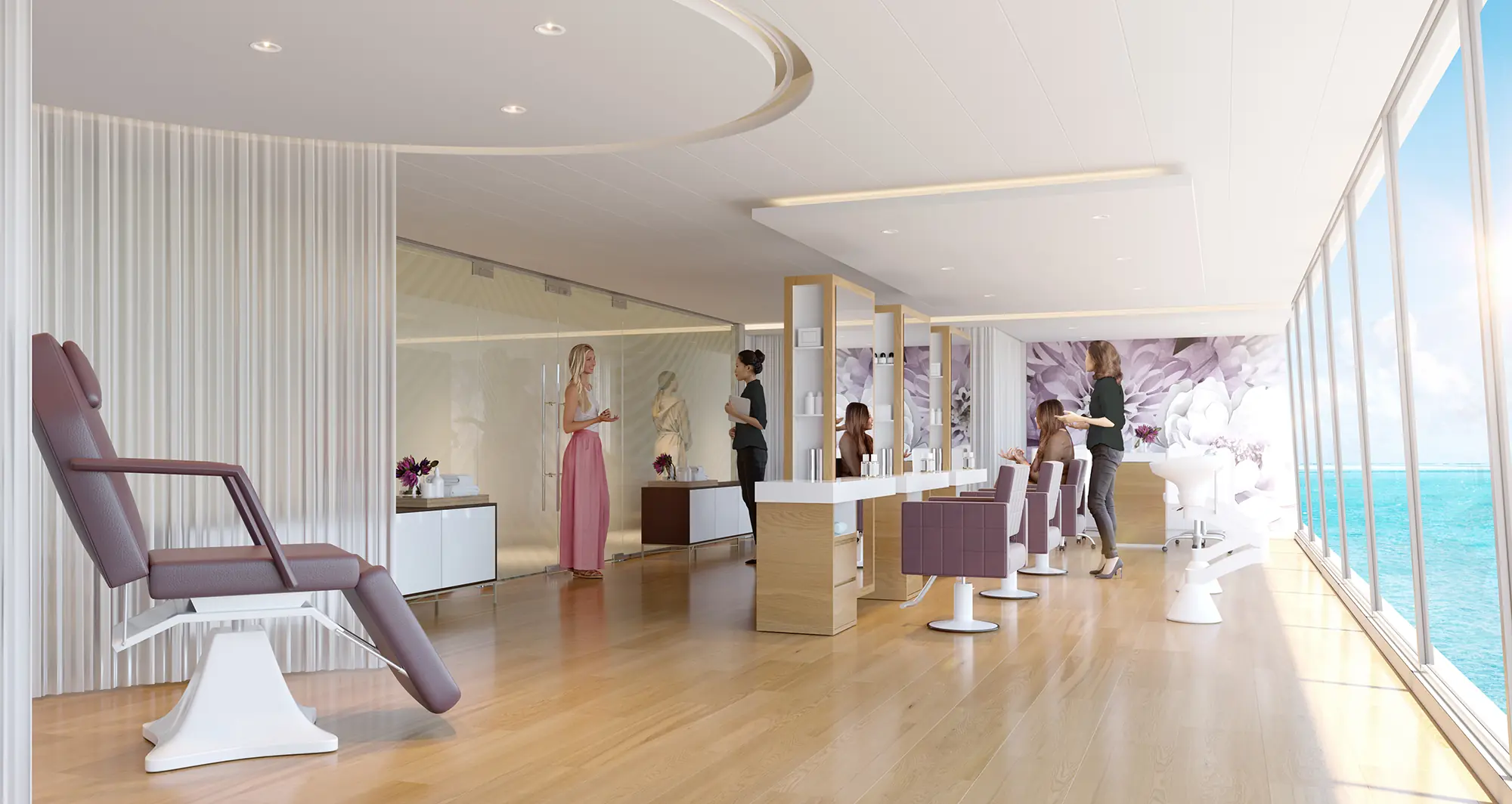 Salon onboard Voyager of the Seas