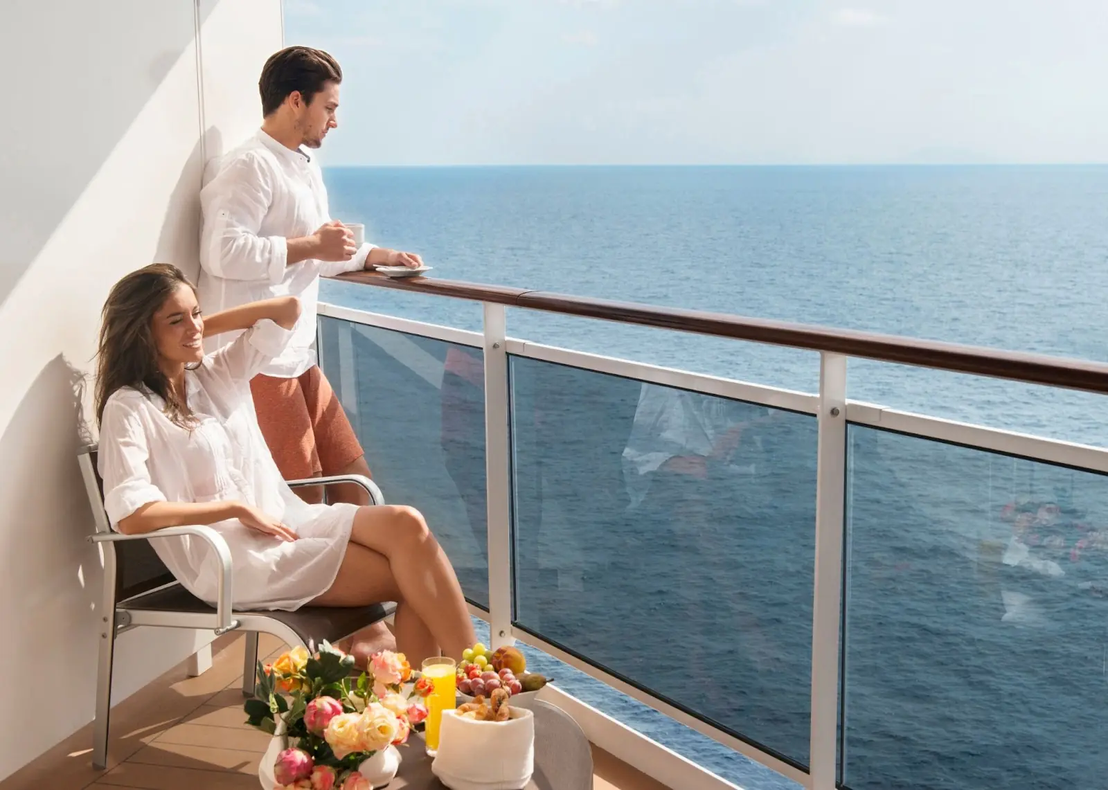 Couple onboard MSC Cruises