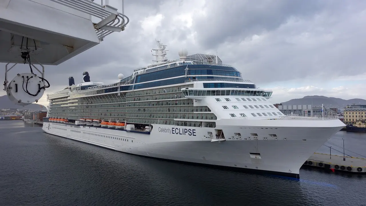 Celebrity Eclipse docked in Alesund