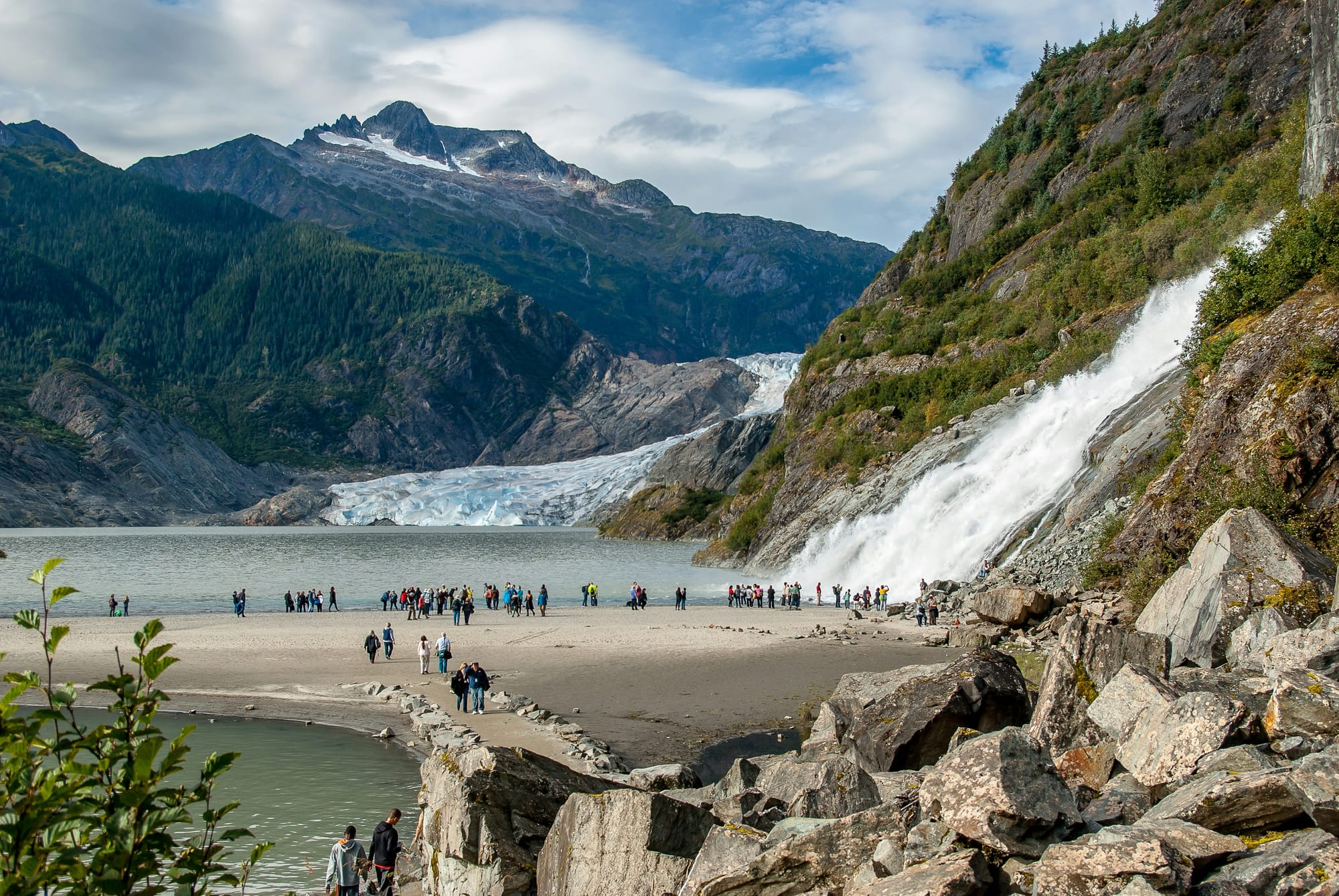 A glacier in Juneau, Alaska