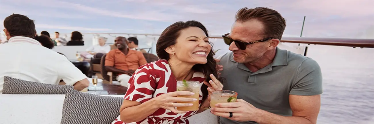 Guests at Celebrity Cruises' Sunset Bar