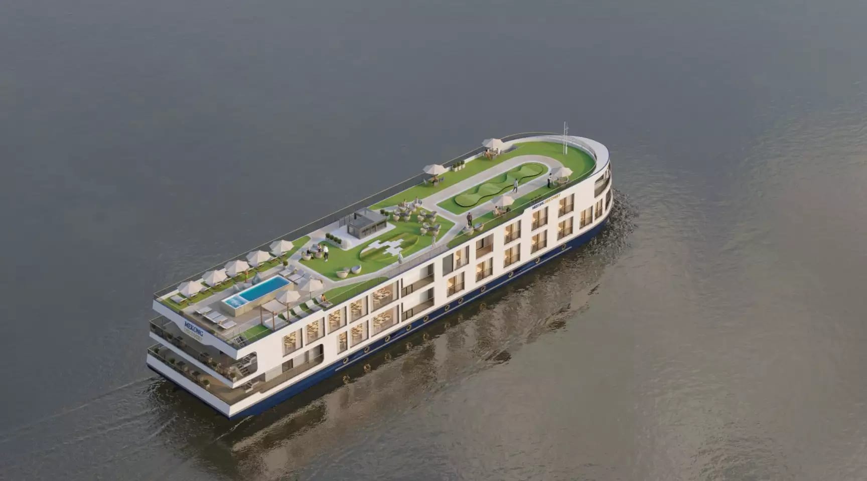 A rendering of Riviera Alba from above