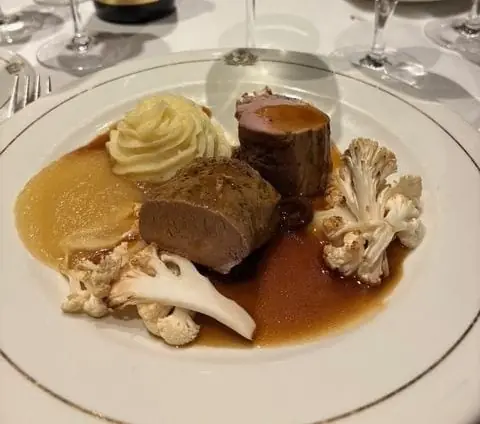 Dinner at the Britannia Restaurant