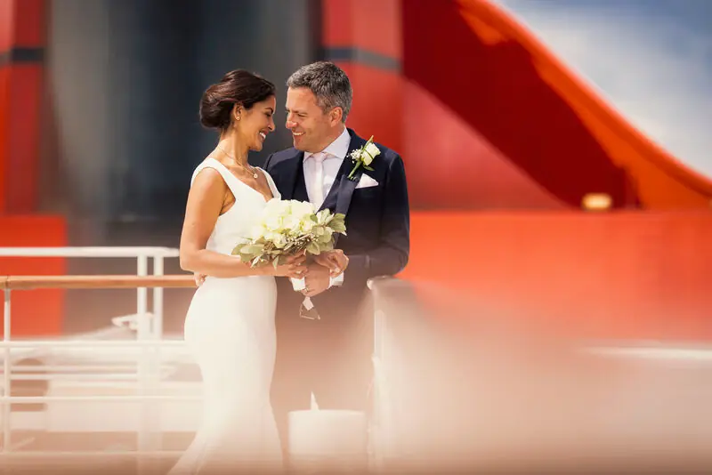 Wedding onboard Cunard