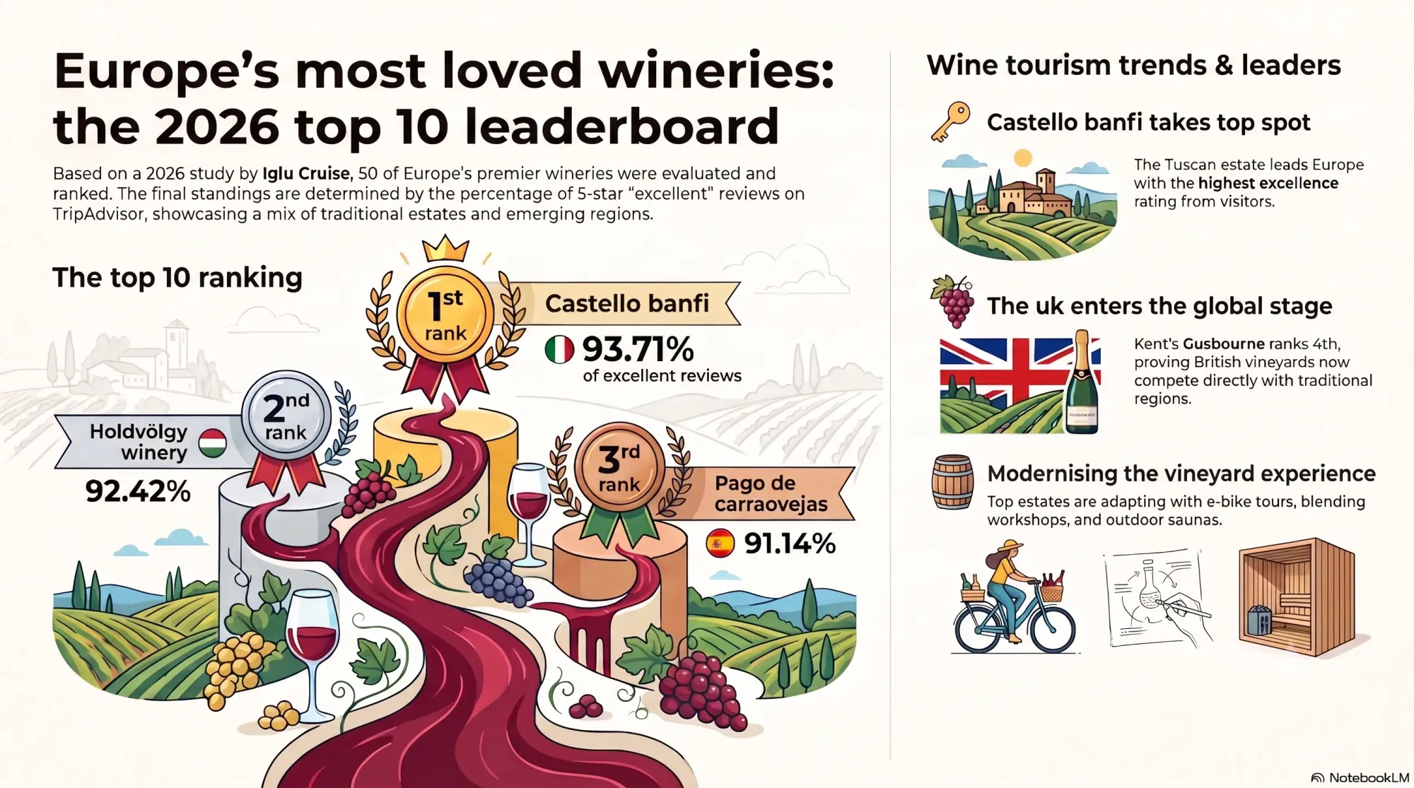 Europe's most loved wineries