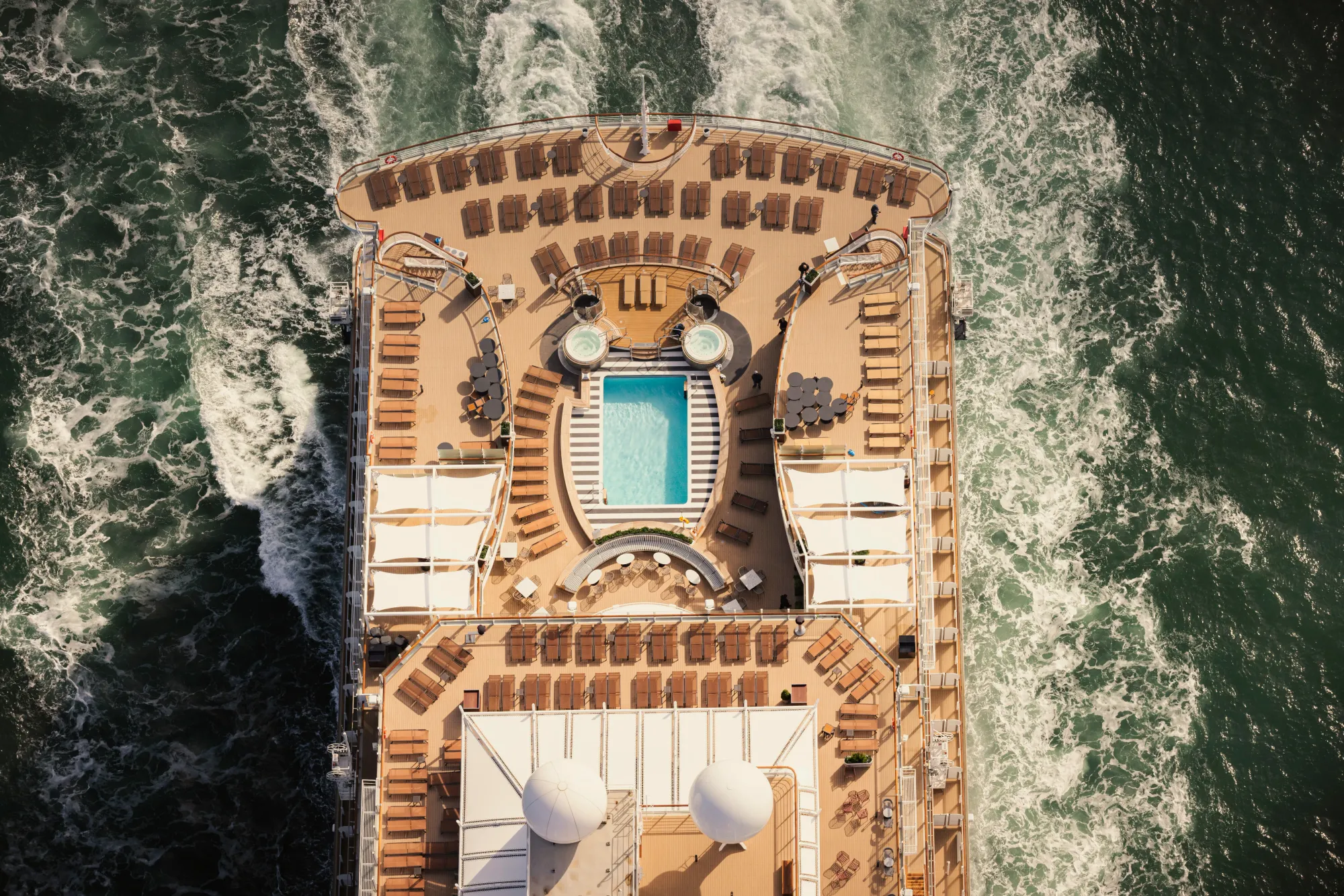 Cunard open deck