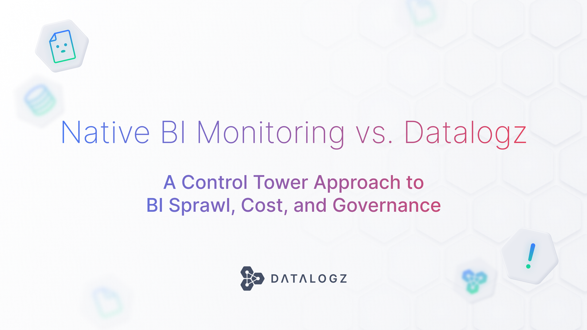 Native BI Monitoring vs. Datalogz