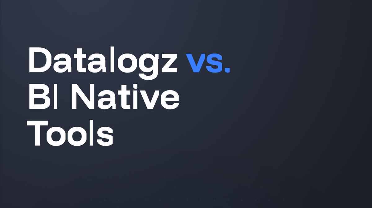 Datalogz vs. BI Native Tools