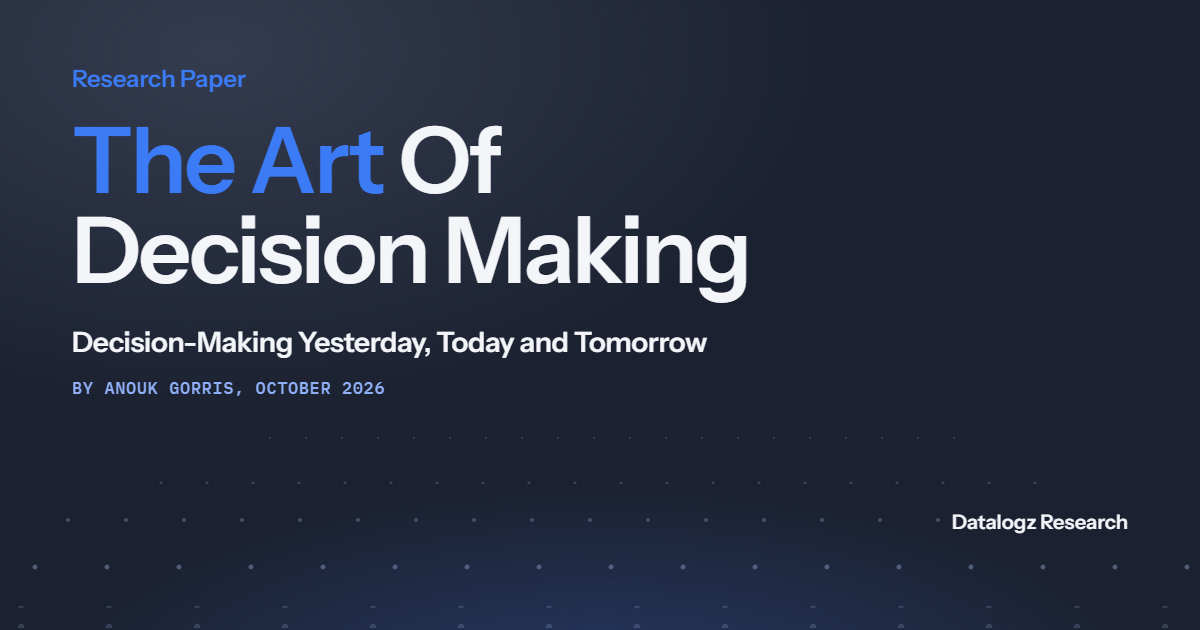 Cover of the Datalogz research paper The Art of Decision Making by Anouk Gorris