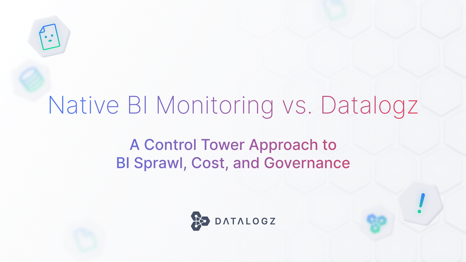 Native BI Monitoring vs. Datalogz