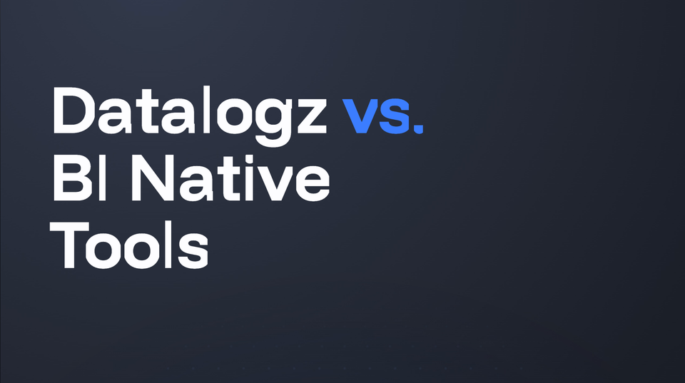 Datalogz vs. BI Native Tools