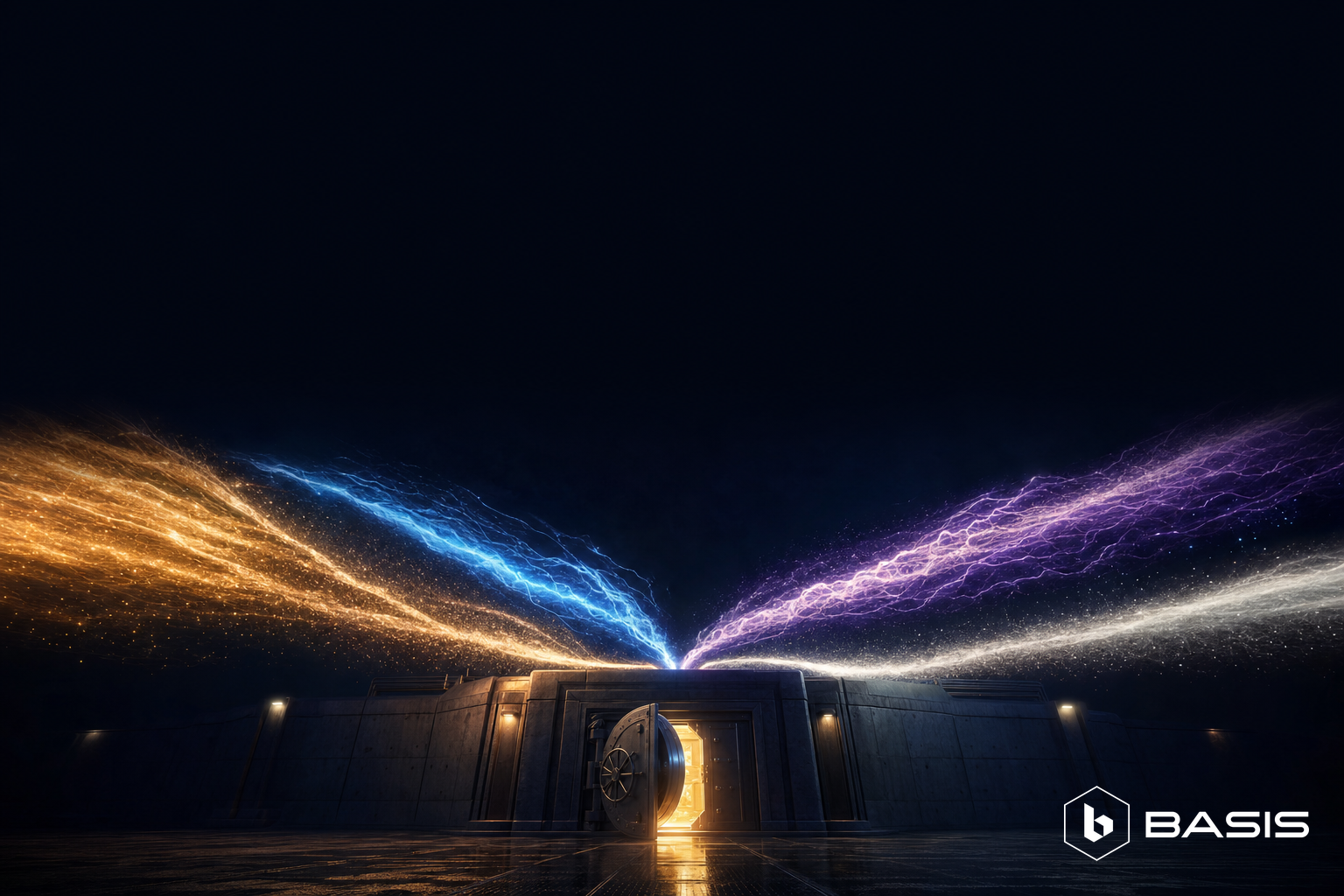 Multi asset staking vault illustration