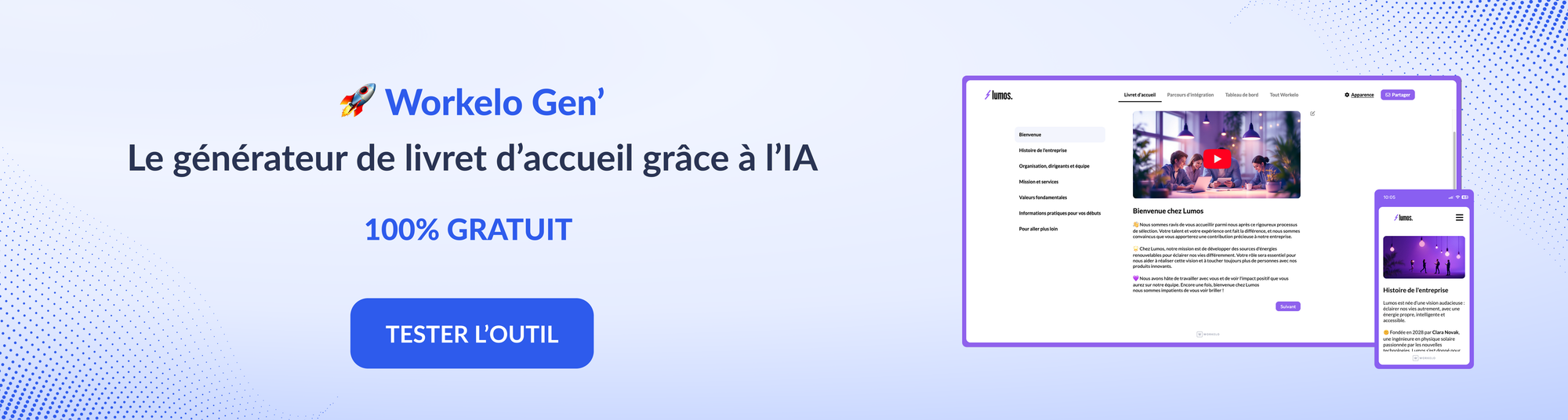Workelo Gen' : Le générateur de livret d'accueil grâce à l'IA