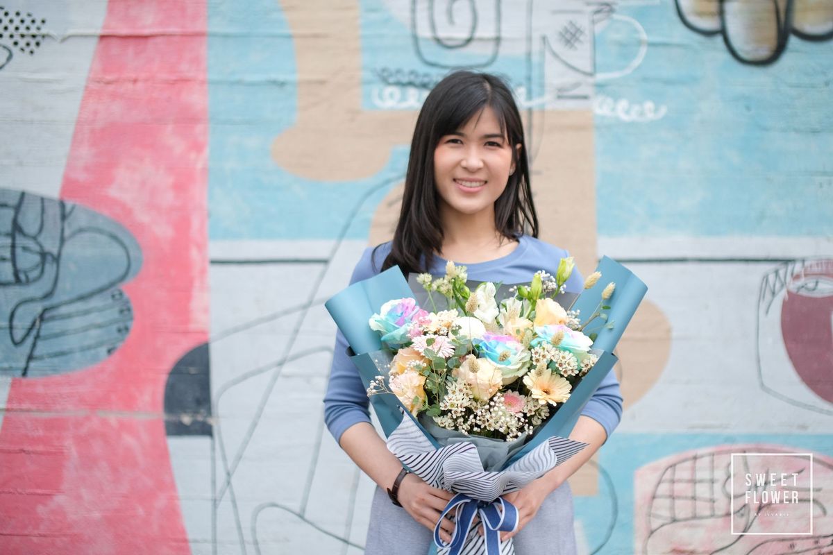 เรียนจัดช่อดอกไม้ 2020/08