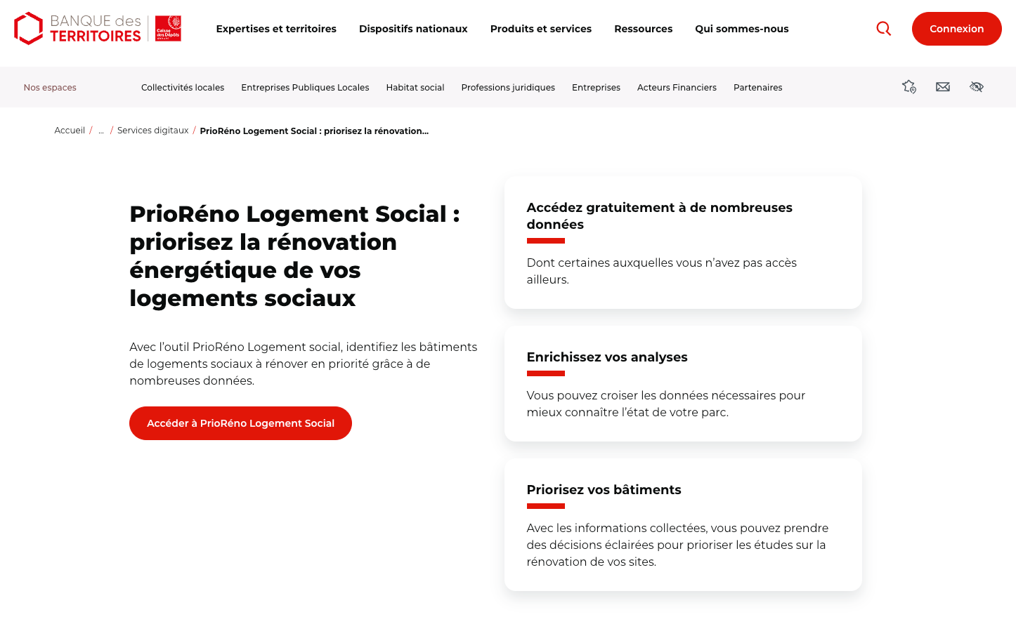 Pour accéder à PrioRéno Logement Social cliquez ici