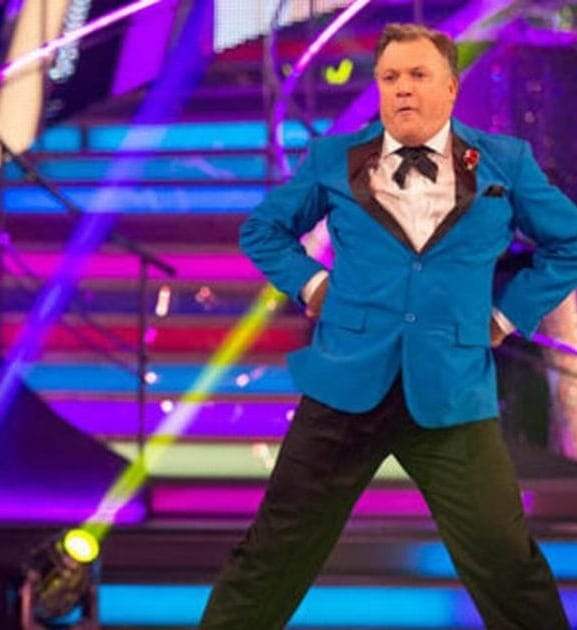 Ed Balls dancing on a "reality" television show.