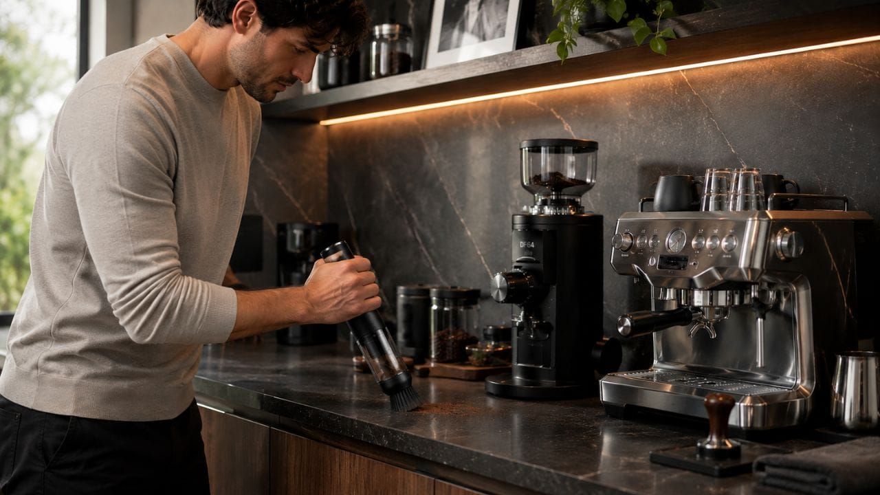 Say Goodbye to Coffee Mess: The ICOECO Coffee Grinder Vacuum Cleaner