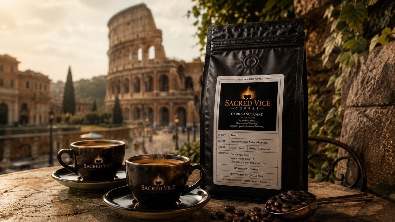 Sacred Vice Coffee Dark Sanctuary Italian Roast: The Ultimate Bold Coffee