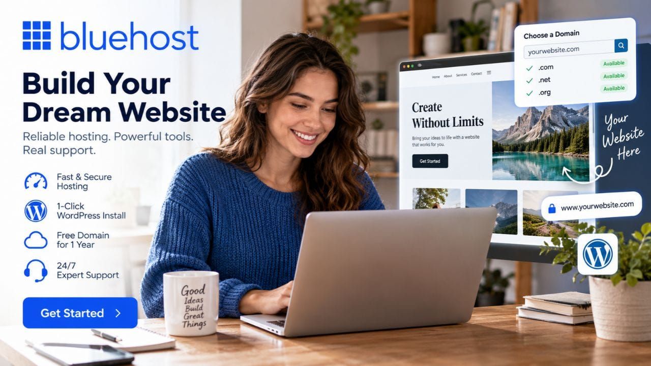 Build and Host Your Website with Bluehost.com