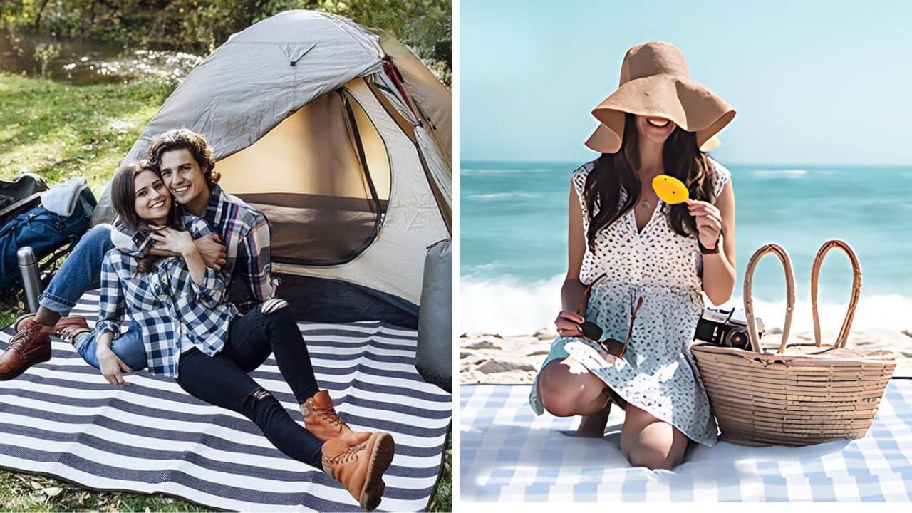 Sapsisel Picnic Blanket:  Large, Soft, and Waterproof for Every Outing