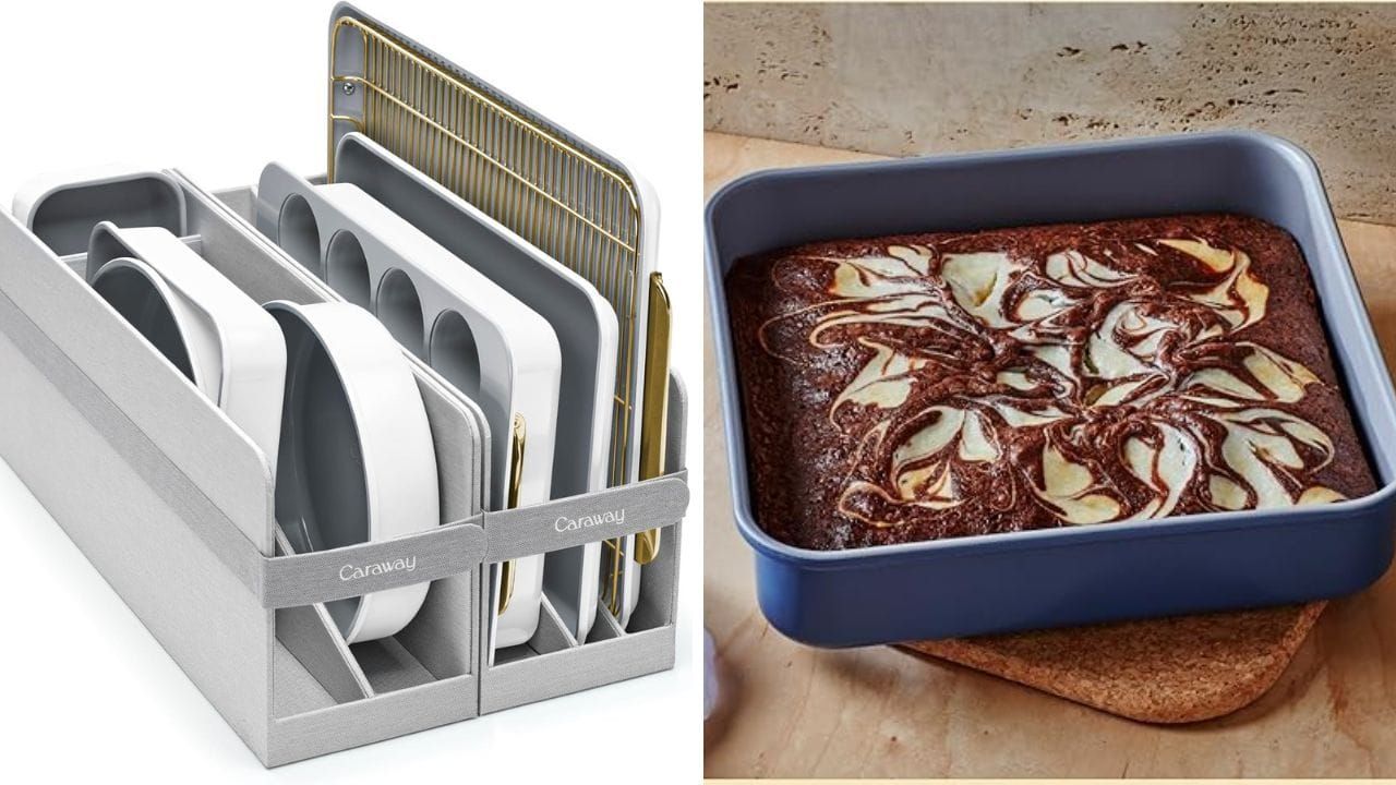 Caraway Nonstick Ceramic Bakeware Set: Bake Healthier, Cleaner, and Greener