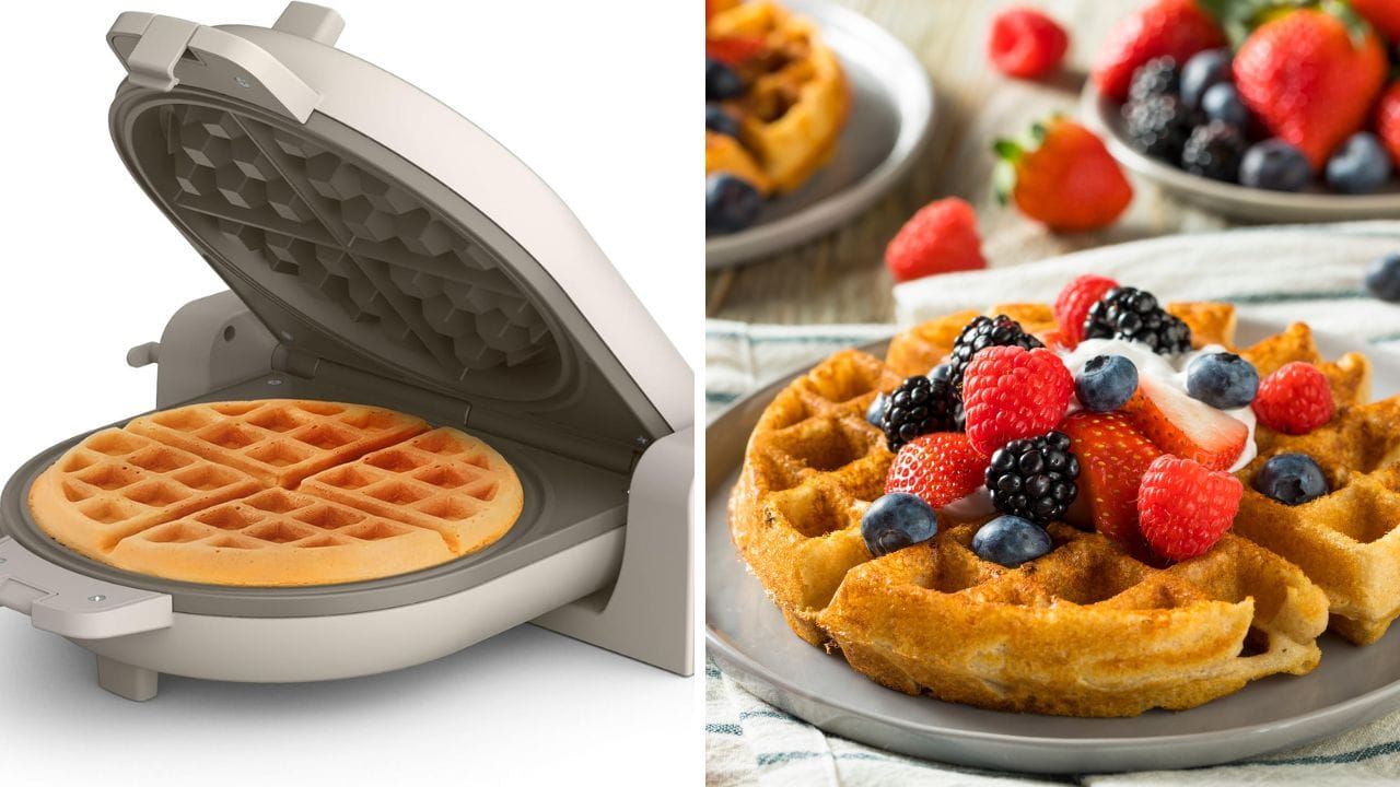 Bella Flip N Store Waffle Maker with EverGood Ceramic Nonstick Coating: A Must-Have!